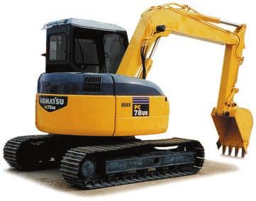 Hiroshi Imai With the popularity of short tail swing hydraulic excavators increasing, the PC78US-6 and the PC78UU-6 were put on the market as new-generation construction machines symbolized by GALEO