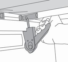 Release Front Clamp On the driver s side, reach under the Tonneau and rotate the