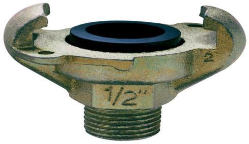 Hose connection with hose safety ring mm inch 431003S 13 1/2" 431005S 19 3/4" 431006S 25 1" Coupling with hose connection Coupling with Female