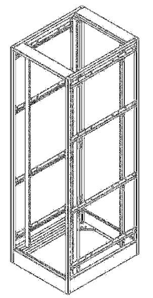 SC SERIES FRAMES AND MOUNTING RAILS Frames: 19 and 23 wide rack mount Available in 4 heights and 5 depths All welded 14 gauge steel tubing provides a 2000 lb.