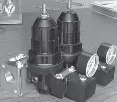 Multi-Outlet Reverse-Flow Regulat egulator ors ROSS reverse-flow regulators provide regulated pressure control from in-to-out, and quick exhausting from out-to-in.