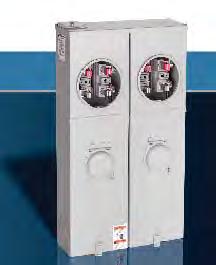 combined meter socket/breaker units to meet a full range of installation requirements Having the meter and main breaker contained in one unit