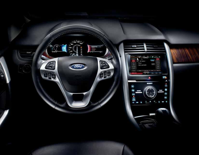 Hands control the wheel. Voice controls the rest. No more searching for your phone. No device on your ear. Connect to your world with voiceactivated Ford SYNC.
