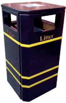 The Linton 110 has large apertures which are able to cope with 16 inch pizza boxes and is complimented with a 110 litre galvanised liner.