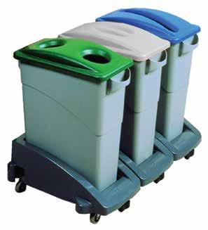 Can be ordered individually, see price list EB101 Durable polyethylene with ABS plastic tops, Base colours are granite, blue or black - please specify