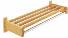 Deluxe Wood Wall Racks SOLID WOOD BRACKETS AND SHELVES Brackets and shelf rails of solid maple, solid walnut or solid oak in (natural oak, medium oak and dark mahogany) finishes.
