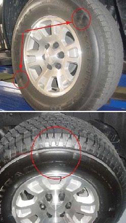 Tire Sidewall Irregularities Slight sidewall indentations are a common characteristic of radial tire construction.