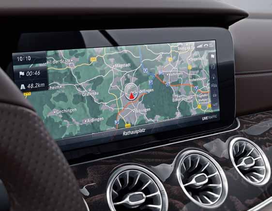 COMAND Online. Well entertained well informed. The optional extra COMAND Online leaves virtually nothing to be desired in terms of infotainment, navigation and communication.
