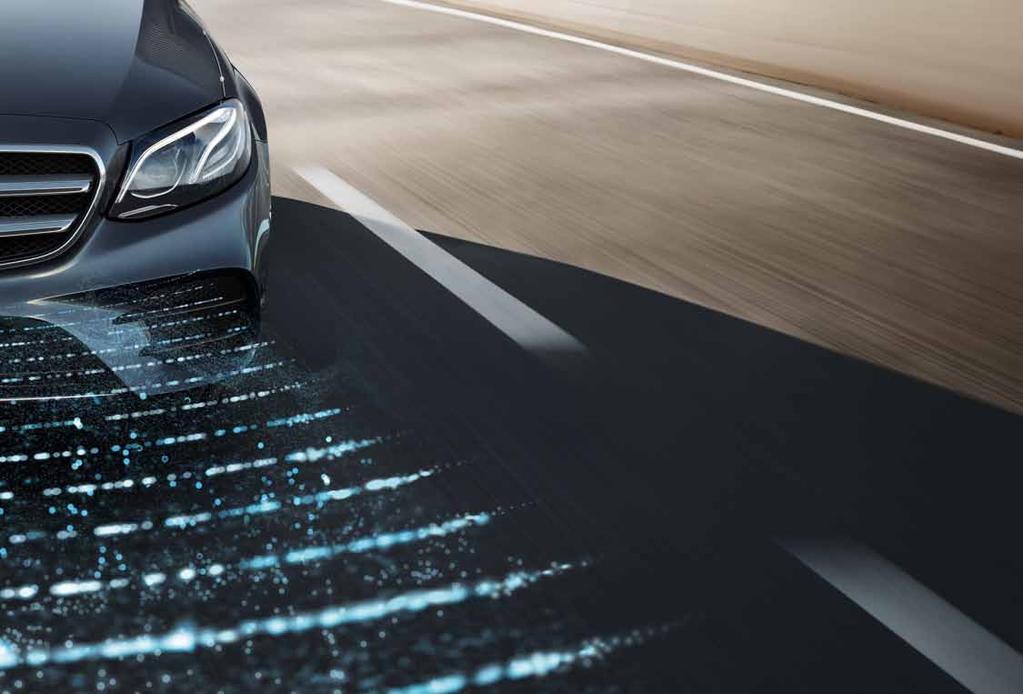 19 Leading the way. The new E-Class guides you through the traffic: a fascinating experience a milestone on the way to autonomous and accident-free driving.