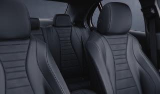 cushions and sporty backrest the sides, AMG side sill panels and AMG rear apron contour for enhanced lateral support AMG 5-twin-spoke light-alloy wheels, painted in titanium grey with a high-sheen
