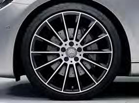featuring a high-sheen finish, with 245/45 R 18 front tyres and 275/40 R 18 rear tyres (option) 245/40 R
