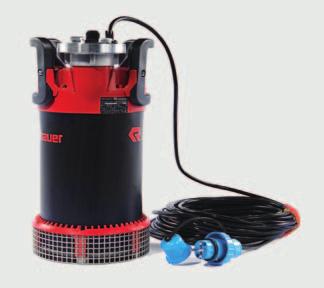 Portable submersible pumps with electric motor as well as to the Submersible pumps