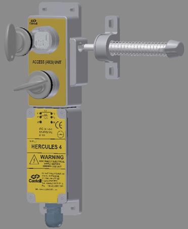 AIES-FSS-E-2 The AIES is a dual key access interlock complete with electrical contacts for use on hinged or sliding doors.