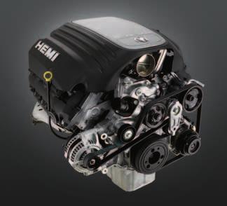 5.7L HEMI V8 3.5L SOHC V6 The 5.7-liter HEMI with Variable Valve Timing (VVT) V8 Multi- Displacement System (Mds) brings fuel economy [1] to HEMI power. MDS allows the 5.