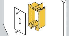 Cover Plate Mounting Bracket Replaces electrical box in Class 2 low voltage