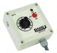 EC20200 Control Box has a single knob to control the output current and a switch to turn the power off.