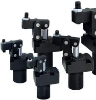 Maximum clamping force - Minimal footprint. Independent body/lever positioning simplifies manifold mount drill passage design or plumbing position and installation. Offset levers are unnecessary.
