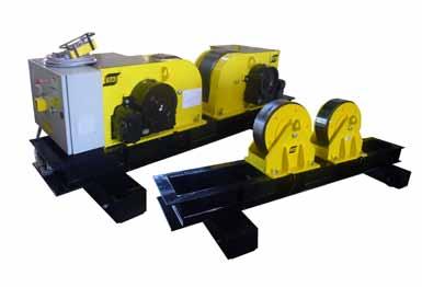 Handling Equipment CD-30/60/100/120-DB and CI-30/60/100/120-DB Conventional Roller Beds with rail bogie Robust design with durable rollers.