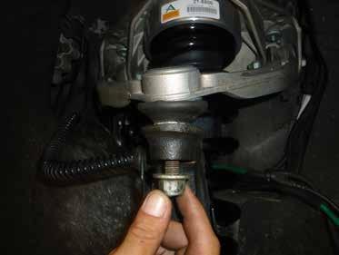 REINSTALL THE UPPER BALL JOINT TO THE SPINDLE ASSEMBLY AND