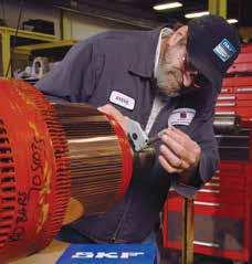 Plant- and mine-wide SKF Certiied Rebuilder Program Producers often use off-site rebuilders to repair and refurbish motors, gearboxes and conveyor pulleys.