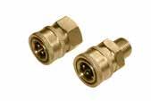 Couplers Part No. Type Product Details (Inlet x Outlet) Max PSI Max GPM Max F Each 24.0067 Brass 1/4 FPT 5,500 - - - - $8.00 24.0068 Brass 1/4 MPT 5,500 - - - - $8.00 24.0069 Brass 3/8 FPT 4,200 - - - - $9.