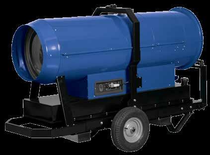 Firestorm Made In Italy Firestorm400 Heavy duty diesel indirect-fired portable heaters with embedded burner and dedicated fan for combustion air.