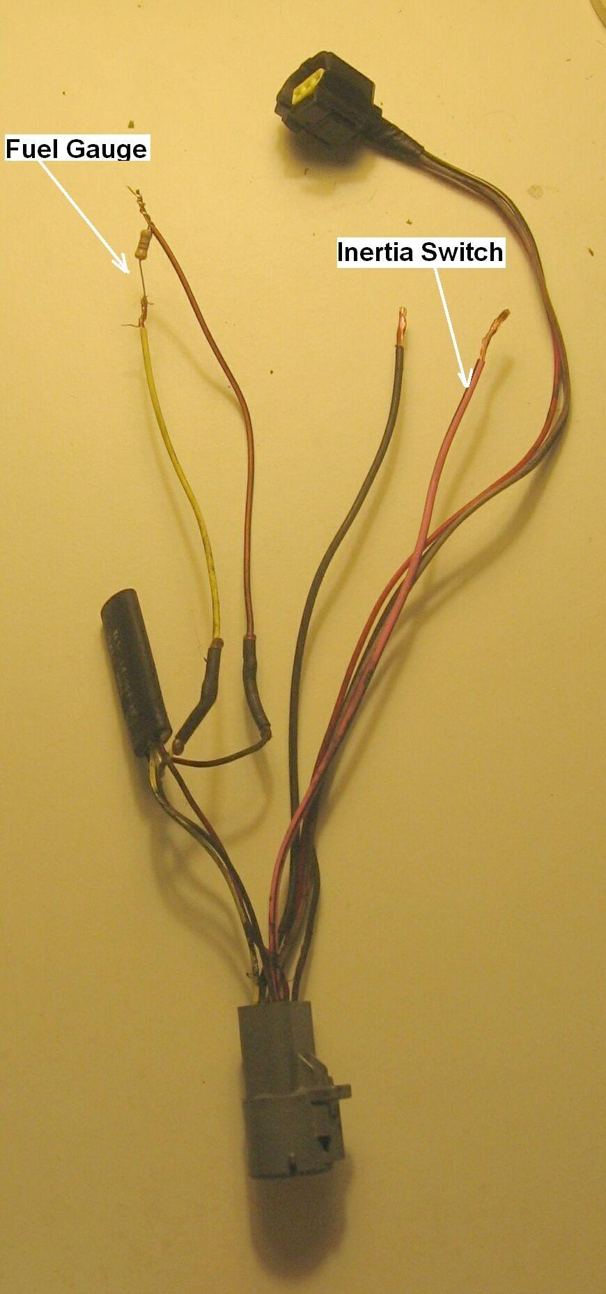 The inertia Switch wire is Pink/Black.