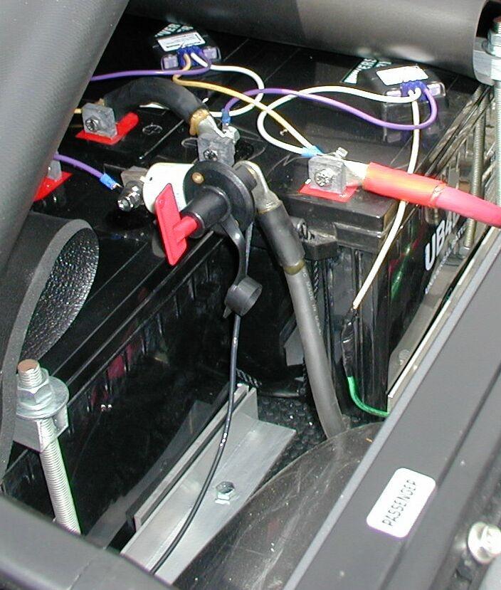 No connection through the conduit to shunt on the table top. When working on the car, turn the red flag keys and remove them and turn the Green Knob counter Clockwise.