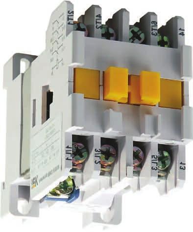 PM12 AC contactors PM12 AC contactors for load currents from 10 to up 63 A (AC-3) are intended for actuating, shutting down and reversing of asynchronous electric motors equipped with a