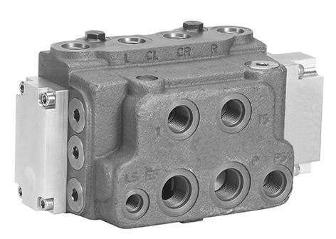 Steering valve EHPS and electrical actuation module PVE for EHPS Versions EHPS type 0, hydrostatic steering system: EHPS Type 0 is a hydraulic steering system only with the EHPS valve acting as a