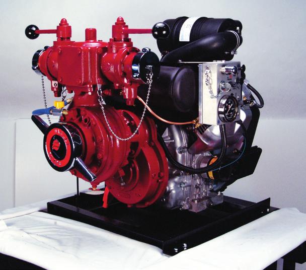 alternator, fuel and oil pump filters, 6 gal. fuel tank 28"L x 27"W x 31"H, 205 lbs.