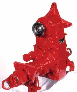 rear shafts Air shift 1410 companion flange on output shaft Opposite engine rotation - gear ratio: 0.93 to 1 through 1.
