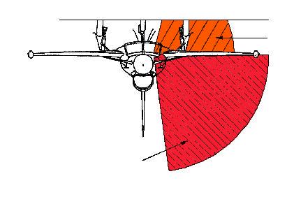 WARNING The exhaust for the APU is located at the wing root, on the upper surface of the LH wing.