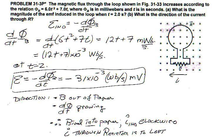 PROBLEM 121P11-3P* The magnetic flux through the loop shown in Fig.