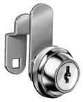 DISC TUMBLER CAM LOCKS For Door And Drawers 90 Cam Turn, Flush or Lipped/Overlay Construction Each lock comes with (1) stop washer which allows the cam to turn 90.