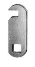 square ends, 7/8 x 17/64 bolt hole Overall Dimensions 1-3/4 x 1/2 with 3/16 Form 1-3/4 x 1/2 with