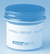 86 LG-9611 Joint, Lubricant, Graphited Silicone A grease used in lubricating ground joints and stopcocks which may be used in high vacuum systems up to 250 C continuously. Size Number Price 2 oz.
