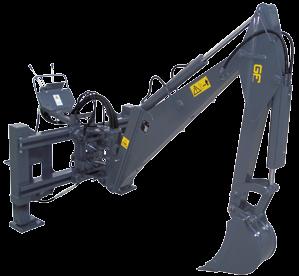 Sideshift backhoe with hydraulic locks suitable for digging flush with