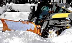 Snowplow to remove snow from roads, yards and squares.