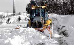 Snowplow to remove snow from roads, yards and squares.