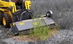 Mulcher to top grass and grind shrubs with diameter up to 5-6 cm.