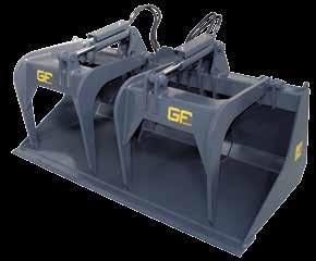 2 independent hydraulically operated upper claws.