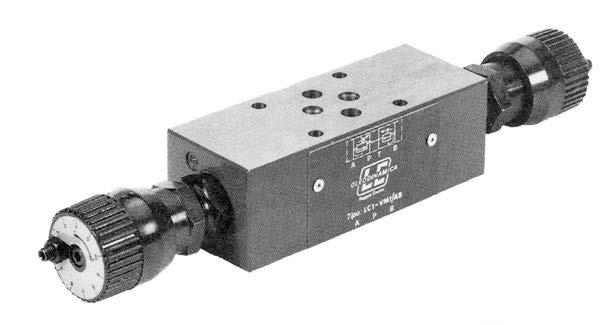 LC SOLENOID AND MODULAR VALVE SYSTEMS CETOP 3 MODULAR VALVE SYSTEM PART No.
