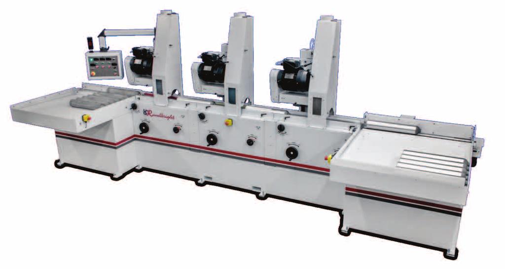 The BH 100 Dry Deburring & Finishing System for large diameter parts. Available in one to four head configurations for single pass flow. Wet or Dry models.