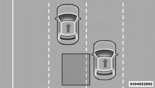 Overtaking Traffic If you pass another vehicle slowly with a relative speed of less than 15 mph (24 km/h) and the vehicle remains in the blind spot for approximately 1.
