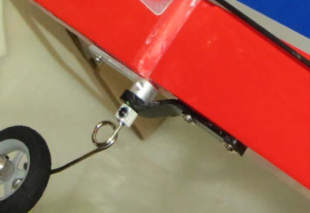 Use the hardware provided with the servos to install the rudder and elevator servos in their respective location in the rear of the aircraft.