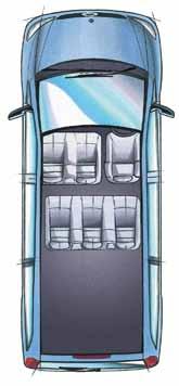 With its flexible seating concept, the Vito Wagon s rear seats fold forward or are removable.