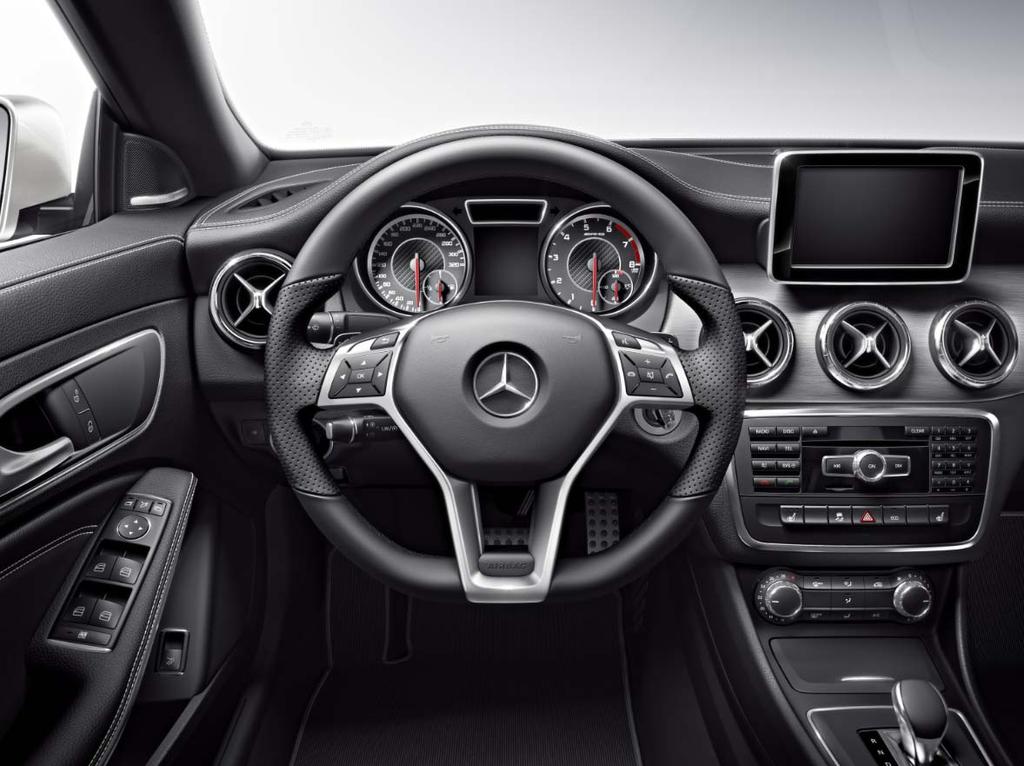 CLA45 Interior Gallery Shown with: 801 - Black Leather Interior (optional) Includes: