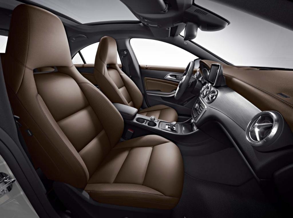 CLA45 Interior Gallery Shown with: 804 - Brown Leather Interior (optional) Includes: MB-Tex