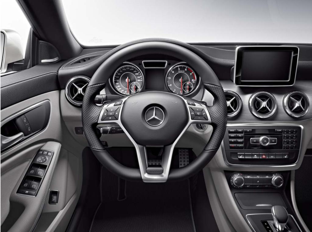 CLA45 Interior Gallery Shown with: 808 Ash Grey Leather Interior (optional) Includes: